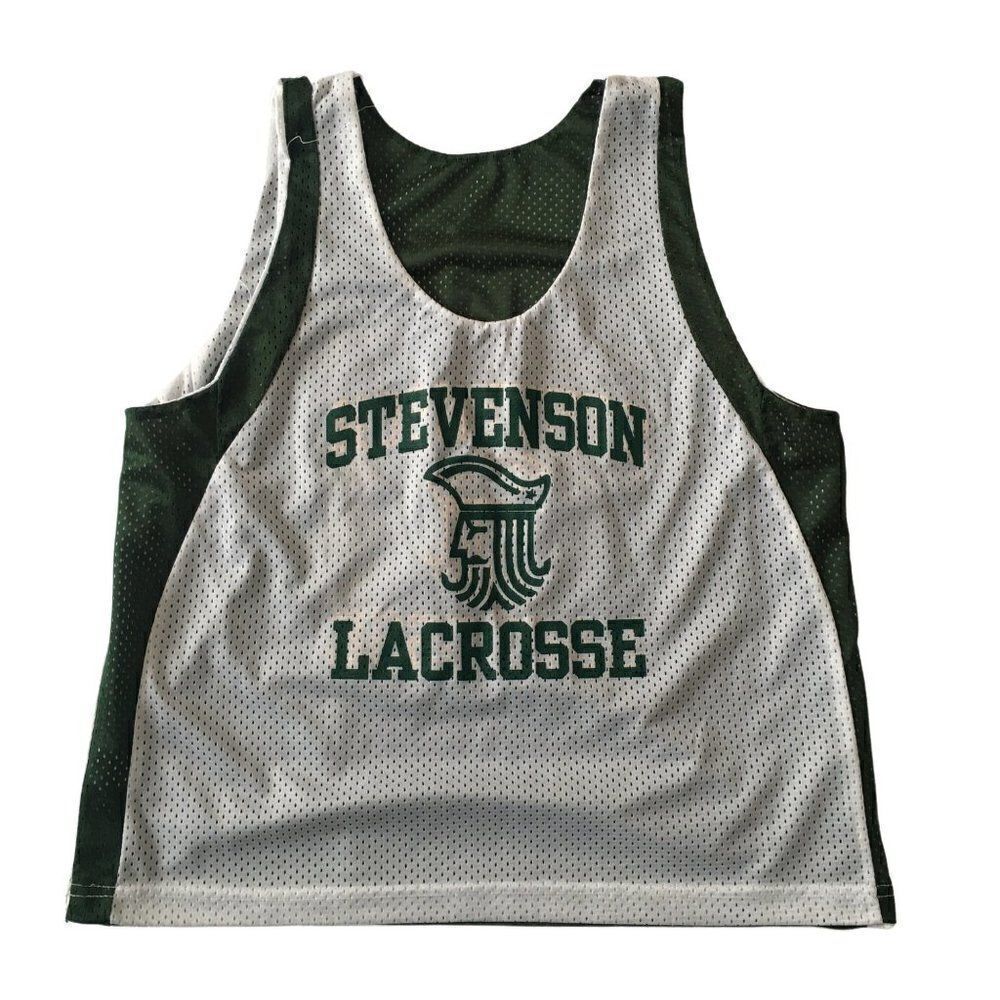 Brine Reign on Green and white Lacrosse Jersey